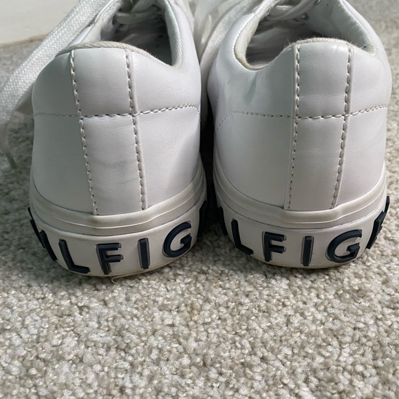 NEW white leather tommy hilfiger sneakers - Picture 2 of 3